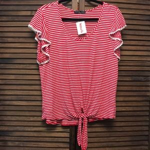 Kim & Cami Short Sleeve Blouse, Sz Medium
